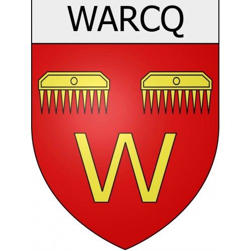 Warcq 08 Ville Stickers Blason Autocollant Adhésif - 8 Cm