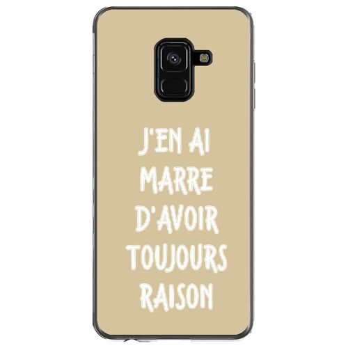 Coque Souple Pour Samsung Galaxy A8-Plus 2018 Avec Impression Motifs Marre D'avo