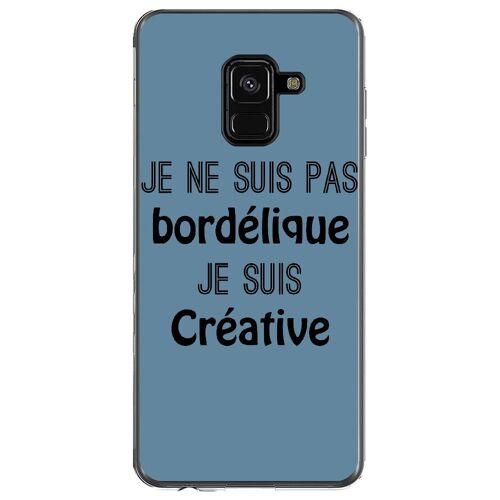 Coque Souple Pour Samsung Galaxy A8-Plus 2018 Avec Impression Motifs Je Ne Suis