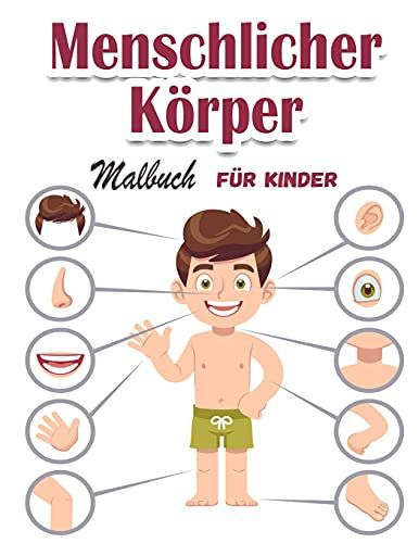 Menschlicher Körper  Malbuch Für Kinder