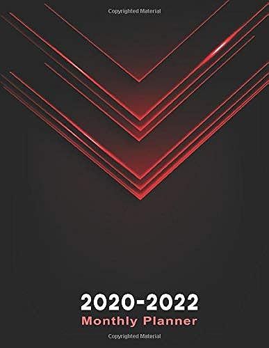 2020-2022 Monthly Planner: 3-Year Monthly Business Planner, Appointment Organizer | Include Calendars At A Glance And Pages For Notes Red Black Triangles