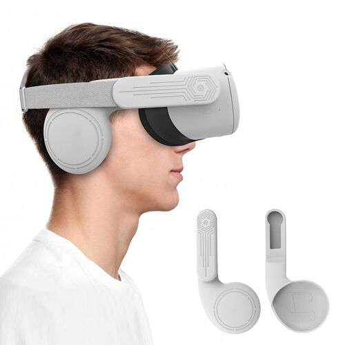 Cache-Oreilles En Silicone Housse De Protection Pour Casque (Q2eb) Pour Accessoires De Casque Oculus Quest 2