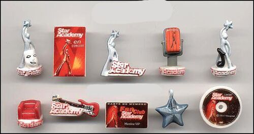 Série Complète De 10 Fèves Brillantes Star Academy (2005)