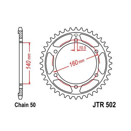 Corona Jt 502 Dents En Acier 45