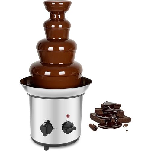Fontaine à Chocolat Électrique 4 Niveaux 220V ¿ Acier Inoxydable