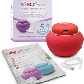 Hamiltion-Clean Plus Stérilisateur Électrique Rechargeable Usb Compact Pour Verres Menstruels-Lampe À Quartz Uv Et Ozone-Rouge