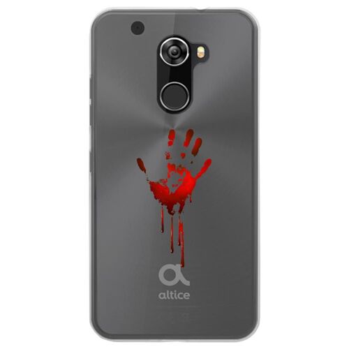 Coque Souple Pour Altice S70 Avec Impression Motifs Main Ensanglantée