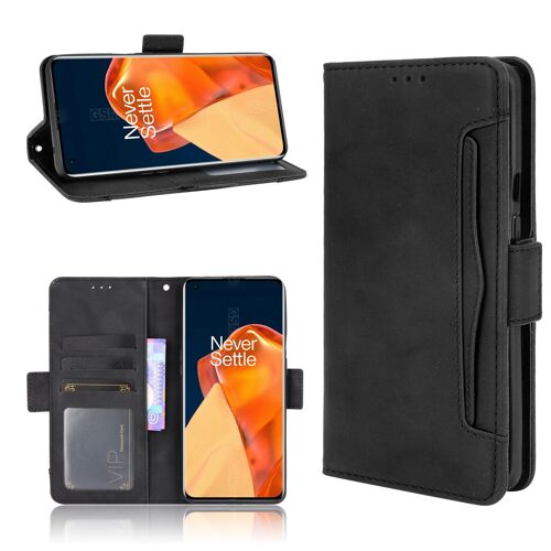 Coque Oneplus 9 Pro,Etui Pour Oneplus 9 Pro,Coque Multi-Cartes Pour Oneplus 9 Pro,Etui En Cuir Pu Premium Housse Pour Oneplus 9 Pro,Noir