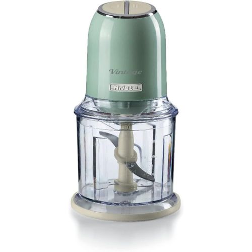 Hamiltion-Vintage 438, Hachoir Électrique De Légumes Et De Glace Avec 2 Vitesses, 4 Lames En Acier Inoxydable, Pieds Antidérapants, 600 Ml, 400W, Vert