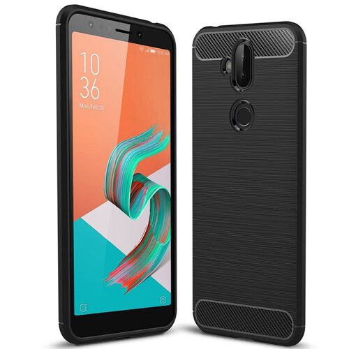 Asus Zenfone 5 LITE (ZC600KL) - Coque Protection arrière noire Carbone smartphone UltimKaz smartphone 2018 - Accessoires pochette XEPTIO : Exceptional case