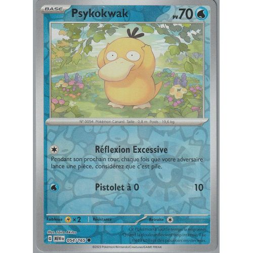 Carte Pokémon - Psykokwak - 054/165 - Reverse - Ev3,5 151 Mew