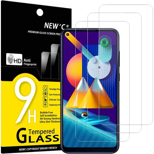 3 Pièces, Protection D'écran Pour Samsung Galaxy A11, Galaxy M11, Verre Trempé Anti Rayures, Anti Empreintes Digitales, Sans Bulles, Dureté 9h, 0,33 Mm Ultra Transparent, Ultra Résistant