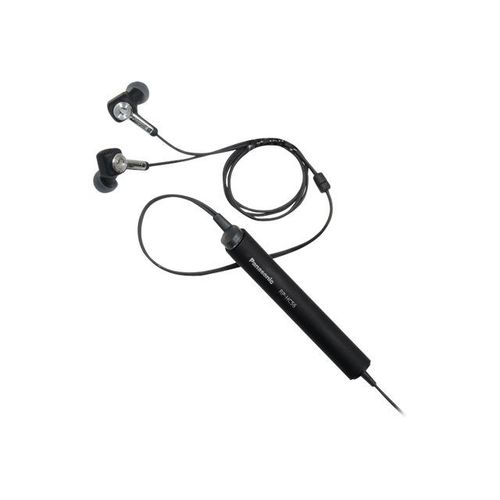 Panasonic RP-HC56 - Écouteurs - intra-auriculaire - filaire - Suppresseur de bruit actif - jack 3,5mm - noir