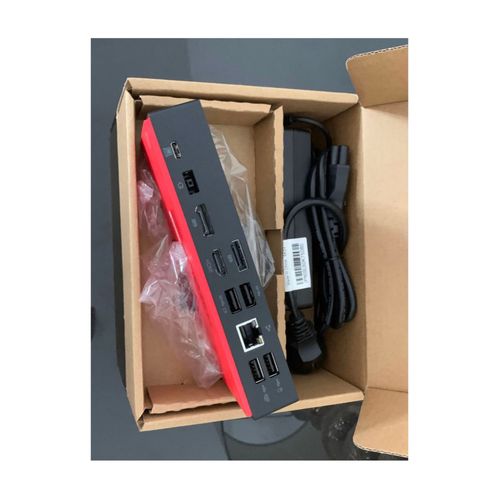 Lenovo ThinkPad Hybrid USB-C withUSB-A Dock - Station d'accueil - USB-C - 2 × HDMI, 2 x DP - GigE - 135 Watt- pour Mix 520-12IKB; Tablet 10;ThinkPad E480; E580; L380; L380Yoga; L470; L480;...