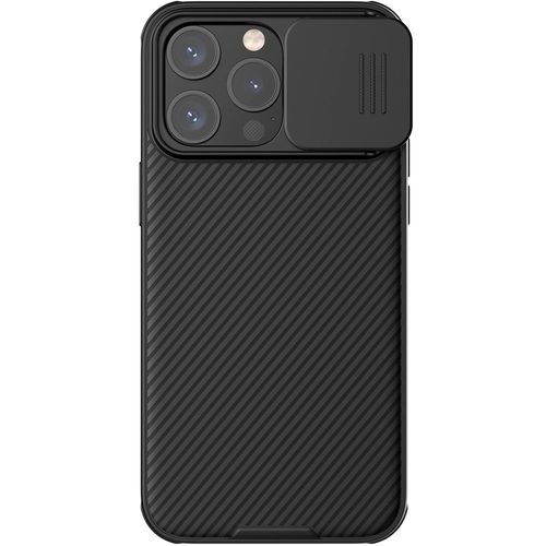 Coque iPhone 15 Pro Max noire CamShield de Nillkin protection caméra