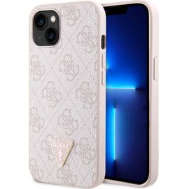 Coque Guess Logo Triangle Metal Iphone 15 Rose