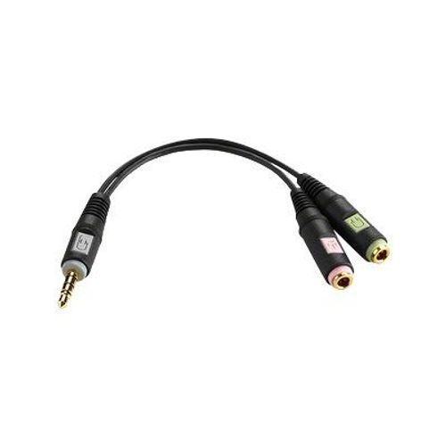 Sennheiser Pcv 05 - Prise De Casque Micro - Mini Jack 4 Pôles Mâle Pour Mini-Phone Stereo 3.5 Mm Femelle - Pour Pc 151, 310, 320, 323d, 330, 330 G4me, 333 D, 350, 350 Special Edition, 360 G4me...
