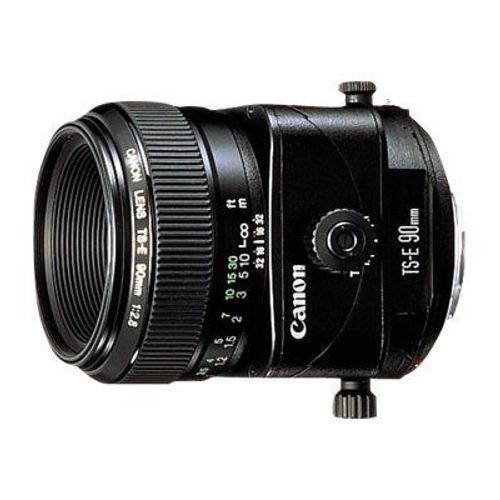 Objectif Canon TS E - Fonction Bascule et décentrement - 90 mm - f/2.8 - Canon EF - pour EOS 1000, 1D, 50, 500, 5D, 7D, Kiss F, Kiss X2, Kiss X3, Rebel T1i, Rebel XS, Rebel XSi