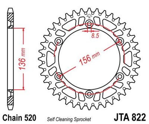Corona Jt 822 Aluminium 52 Dents