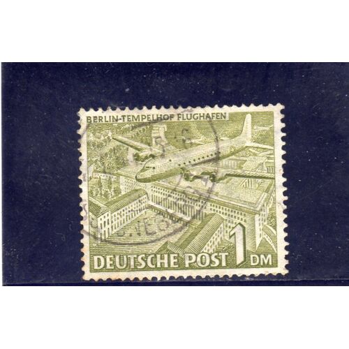 Timbre-Poste De Berlin Ouest (Aéroport De Tempelhof)