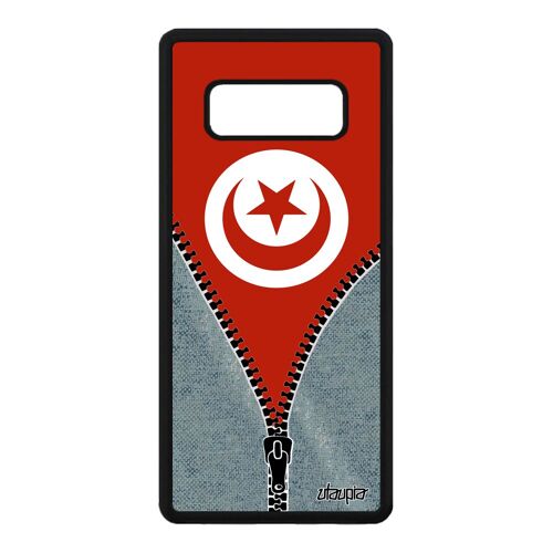 Coque Silicone Galaxy Note 8 Drapeau Tunisie Tunisien Etui De Protection Samsung Galaxy Note 8