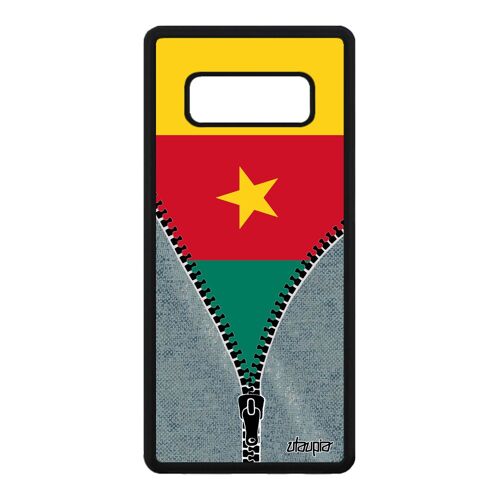 Coque Pour Galaxy Note 8 Silicone Drapeau Cameroun Camerounais Basket En Samsung Galaxy Note 8