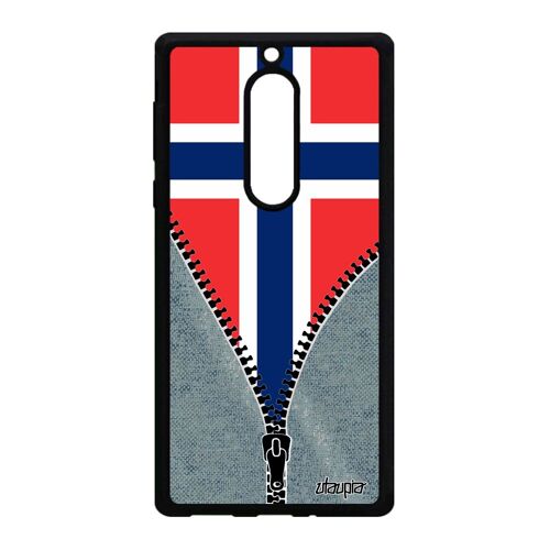 Coque Silicone Pour Nokia 5 Drapeau Norvege Norvegien Jo Coupe Du Monde Foot Gel