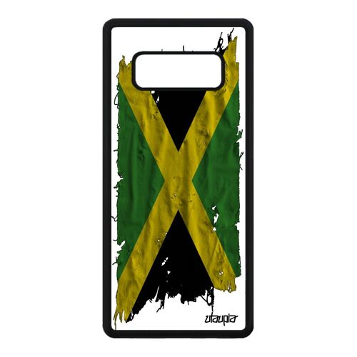 Coque Silicone Drapeau Jamaique Jamaicain Samsung Galaxy Note 8 Jeux Olympiques