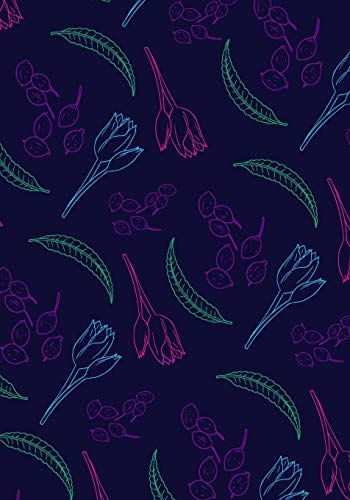 Floral Pattern Adult Coloring Notebook
