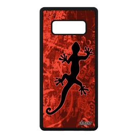 Coque Samsung Galaxy Note 8 Silicone Salamandre Personnalisé Rouge Lezard Case A