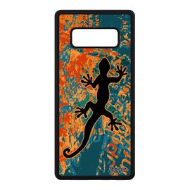 Coque Silicone Note 8 Salamandre Unique Noir Reggae Bleu Lezard A Samsung Galaxy Note 8