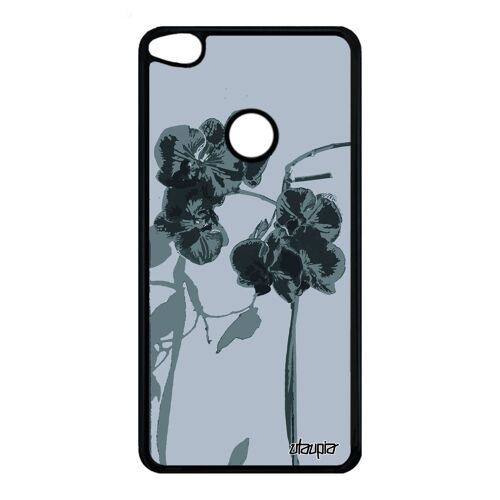 Coque Huawei P8/P9 Lite 2017 Silicone Orchidée Fleur Gris Tropical Couleur Etui