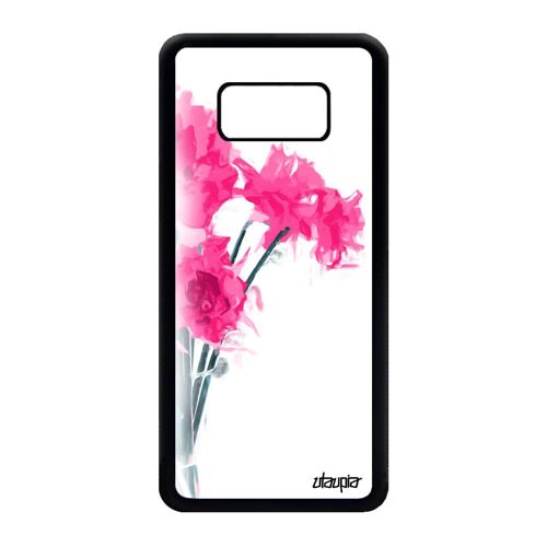 Coque Galaxy S8 silicone bouquet de fleurs Rose aquarelle 4G love en Samsung Galaxy S8