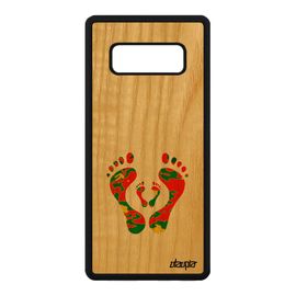 Coque Samsung Note 8 Bois Silicone Trace De Pas Reggae Fille Amour Case A Samsung Galaxy Note 8