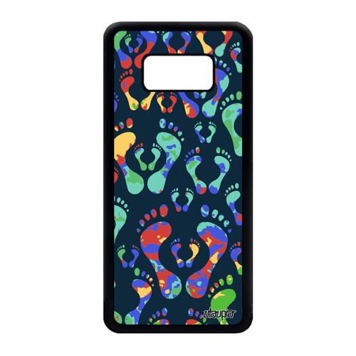 Coque Galaxy S8 Silicone Trace De Pas Swag Impression Caoutchouc Rigide Samsung Galaxy S8