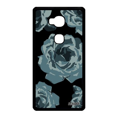 Coque Honor 5X silicone rose fleur telephone floral housse nature antichoc amour