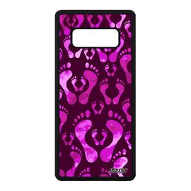 Coque Samsung Note 8 Silicone Pied Rigide Rose Image Noir Telephone Swag Samsung Galaxy Note 8