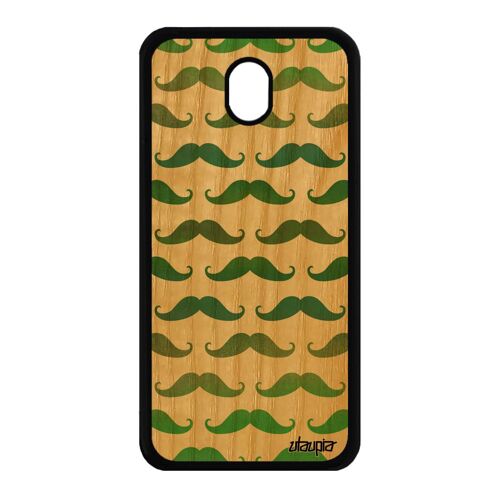 Coque Bois Samsung J7 2017 Pro Silicone Moustache Antichoc Swag Fantaisie Samsung Galaxy J7 2017 Galaxy J7 Pro 2017