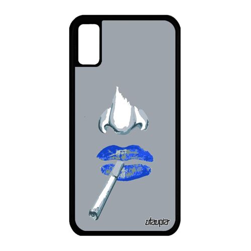 Coque Pour Iphone X Silicone Fumeuse 4g Aluminium Abstrait Swag Femme Case