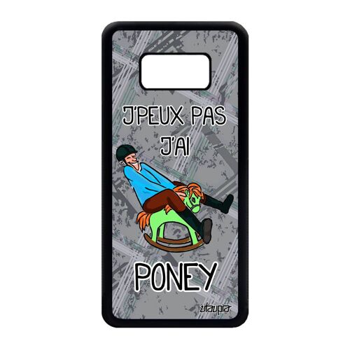 Coque Pour Galaxy S8 Silicone J'peux Pas J'ai Poney Case Aqua Equitation Samsung Galaxy S8