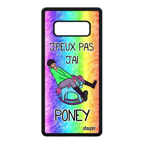 Coque Humour J'peux Pas J'ai Poney Pour Note 8 Silicone Bumper En Samsung Galaxy Note 8