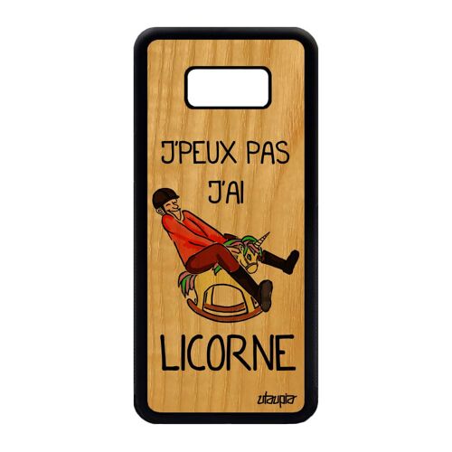 Coque S8 Plus En Bois Silicone J'peux Pas J'ai Licorne Antichoc A Samsung Galaxy S8 Plus