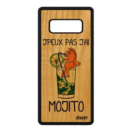 Coque Humour J'peux Pas J'ai Mojito Note 8 Bois Silicone Housse A Samsung Galaxy Note 8