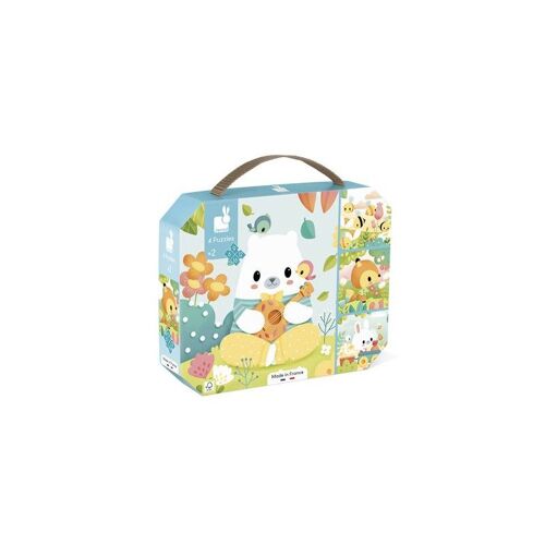 Coffret 4 Puzzles Evolutifs De 6 À 16 Pièces Janod Pure
