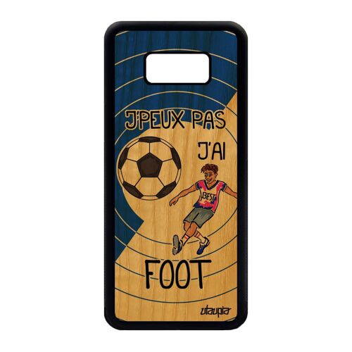 Coque J'peux Pas J'ai Foot S8 Plus Bois Silicone Comique Antichoc Samsung Galaxy S8 Plus