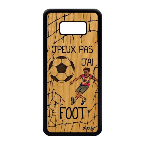 Coque Humour J'peux Pas J'ai Foot Pour Galaxy S8 Plus Bois Silicone Case Samsung Galaxy S8 Plus