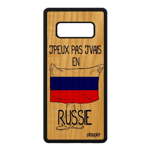 Coque Note 8 Bois Silicone J'peux Pas J'vais En Russie Telephone Samsung Galaxy Note 8
