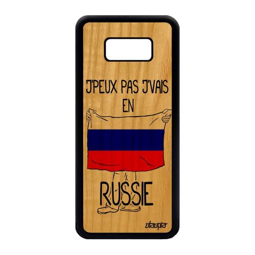 Coque Galaxy S8 Plus Bois Et Silicone J'peux Pas J'vais En Russie Solide Samsung Galaxy S8 Plus