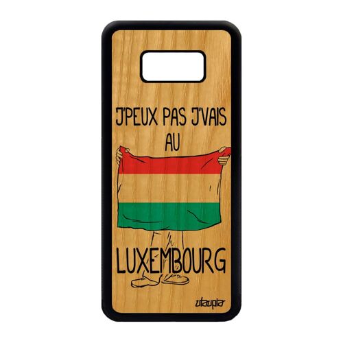 Coque J'peux Pas J'vais Au Luxembourg S8 Plus Bois Silicone De Samsung Galaxy S8 Plus