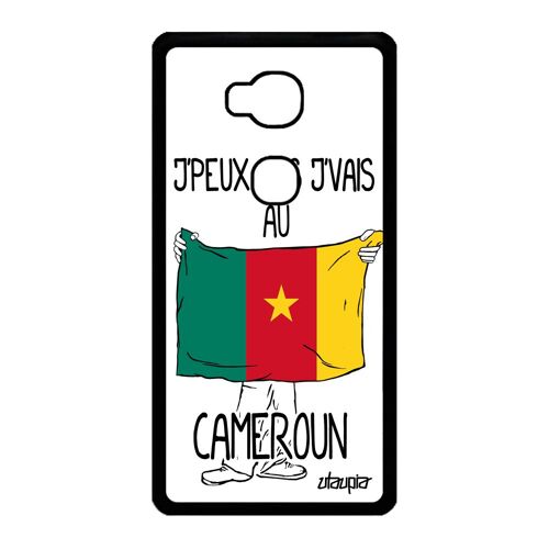 Coque Honor 5x Silicone J'peux Pas J'vais Au Cameroun Telephone Noir Solide Case